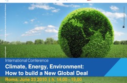 Conferenza Internazionale “Clima, Energia, Ambiente: come rilanciare il negoziato globale”