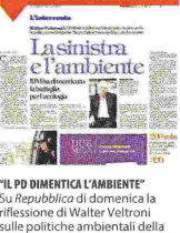 “Il PD afono sull’ambiente”